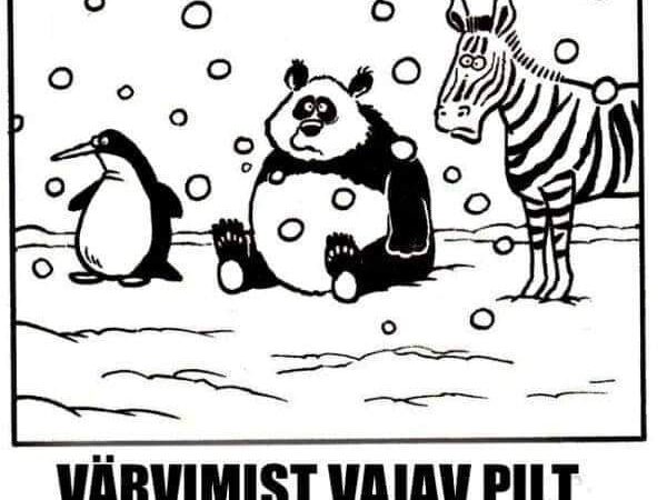 Värvimist vajav pilt laiskadele inimestele