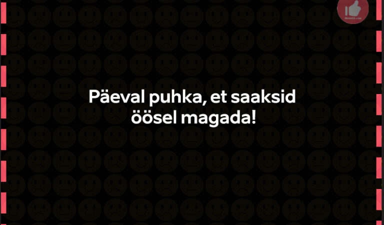 Päeval puhka