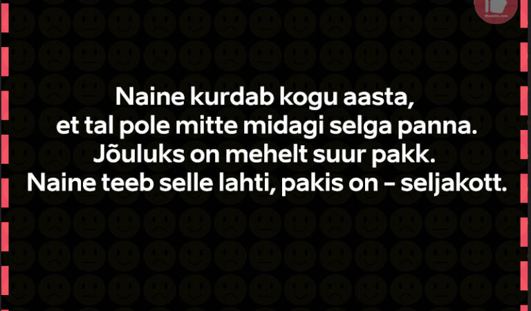 Naine kurdab kogu aasta