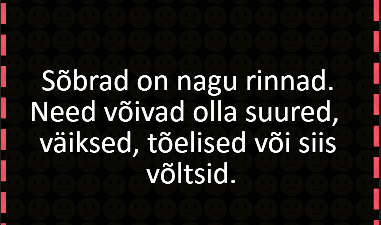 Sõbrad on nagu rinnad