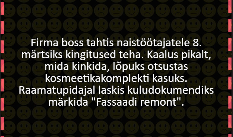 Firma boss tahtis naistöötajatele 8. märtsiks kingitused teha