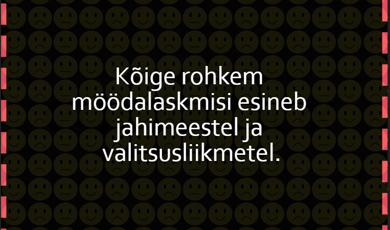 Kõige rohkem möödalaskmisi esineb jahimeestel ja valitsusliikmetel.