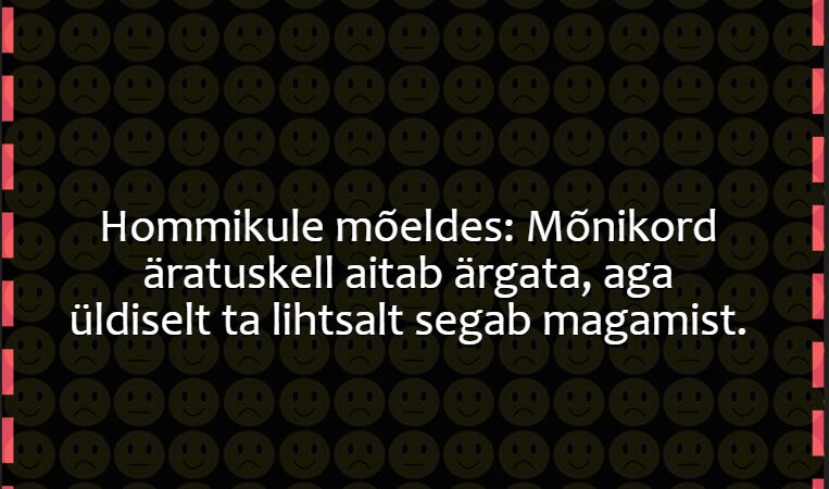 Hommikule mõeldes: Mõnikord äratuskell aitab ärgata, aga üldiselt ta lihtsalt segab magamist.