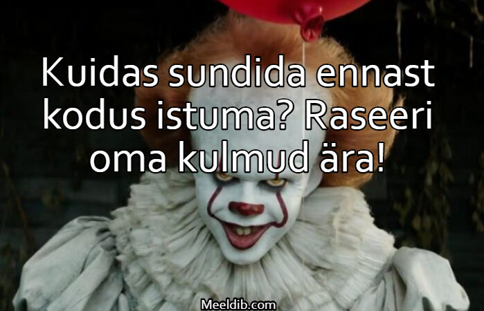 Kuidas sundida ennast kodus istuma?