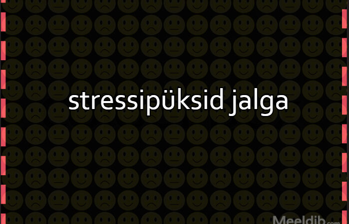 Stressipüksid jalga