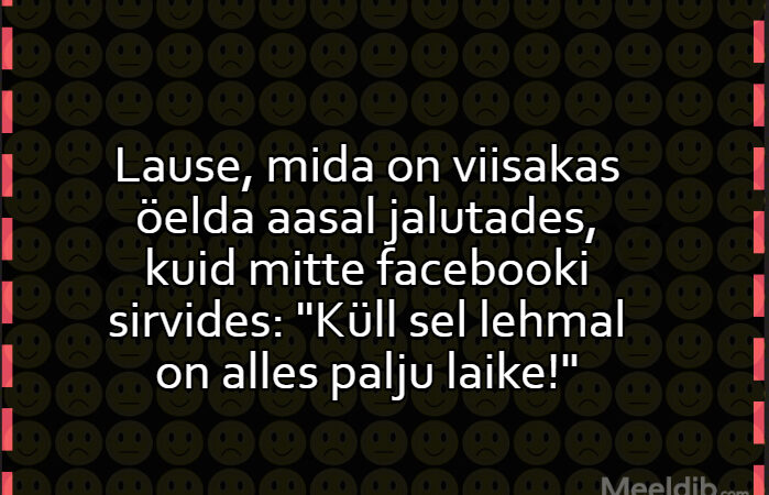 Lause, mida on viisakas öelda aasal jalutades Lause, mida on viisakas öelda aasal jalutades