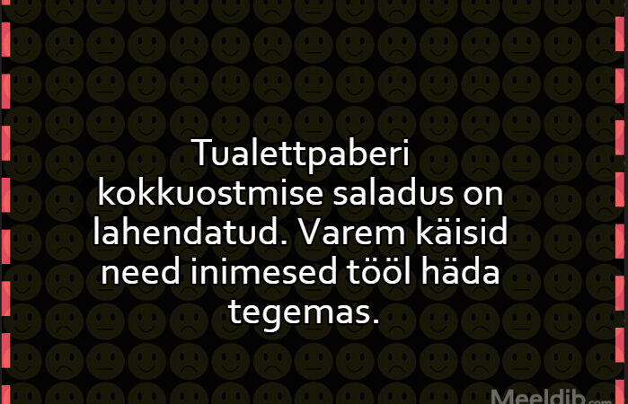 Tualettpaberi kokkuostmise saladus on lahendatud