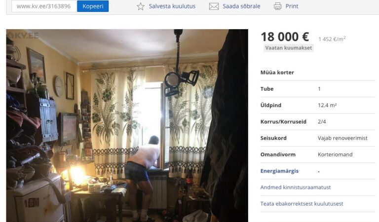 Kui saaks selle korteri enne suitsu lõppemist kiirelt maha müüdud!