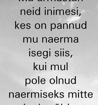 Ma armastan neid inimesi