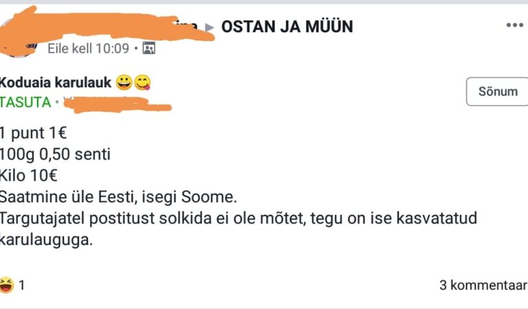 Ma kilo ei soovi, võtaks 10 x 100g