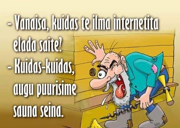 Vanaisa, kuidas te ilma internetita ealda saite?