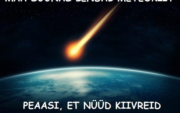 Maa suunas lendab meteoriit