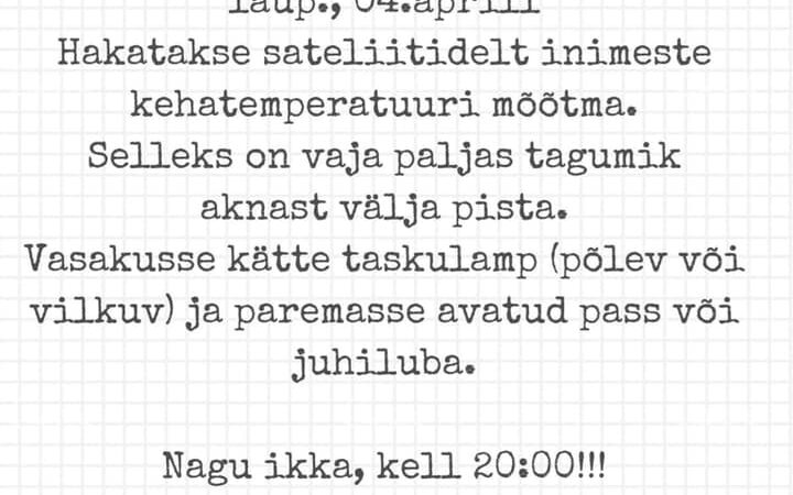 Inimeste kehatemperatuuri hakatakse sateliiitidelt mõõtma