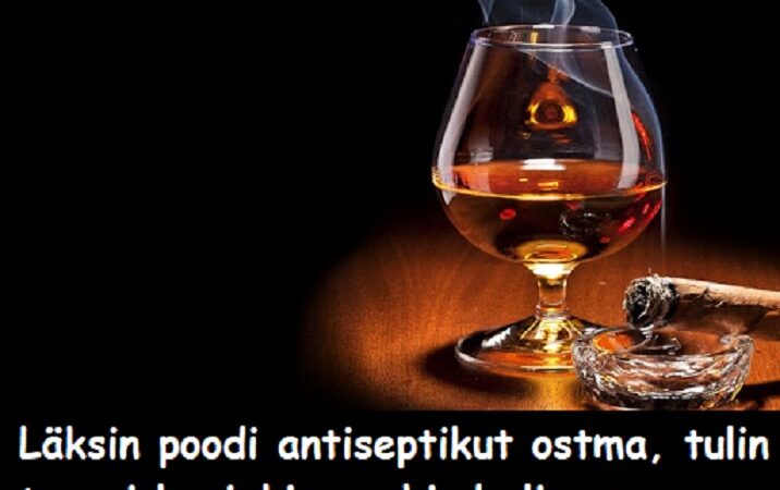 Läksin poodi antiseptikut ostma