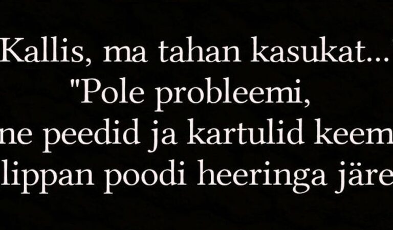 Kallis, ma tahan kasukat
