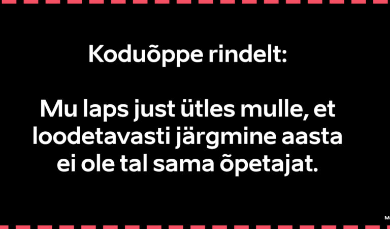 Koduõppe rindelt