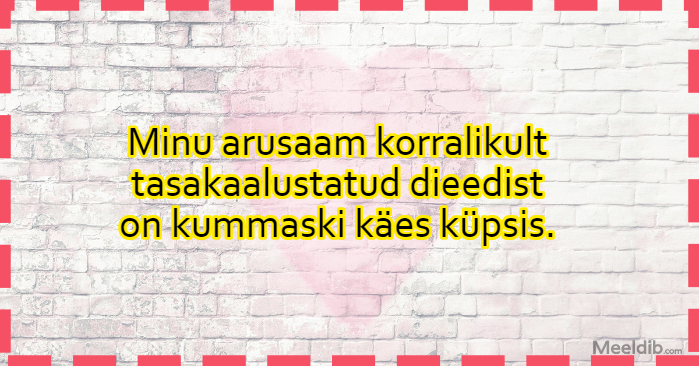 Minu arusaam korralikult tasakaalustatud dieedist