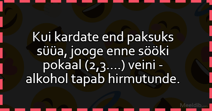 Kui kardate end paksuks süüa