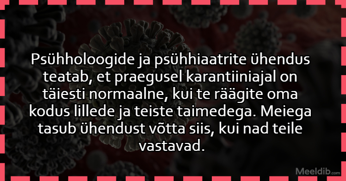 Psühholoogide ja psühhiaatrite ühendus teatab