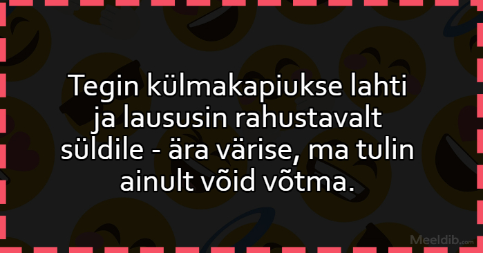 Tegin külmakapiukse lahti