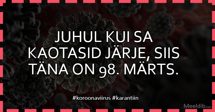 Juhul kui sa kaotasid järje..