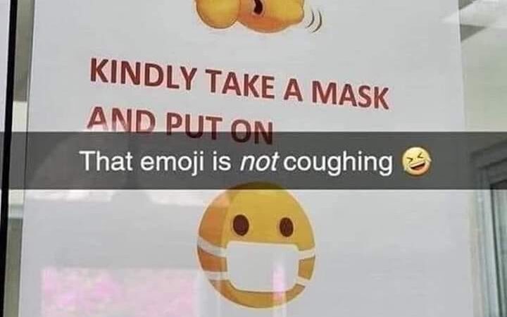 Vabandage väga aga see küll köhimise emoji ei ole