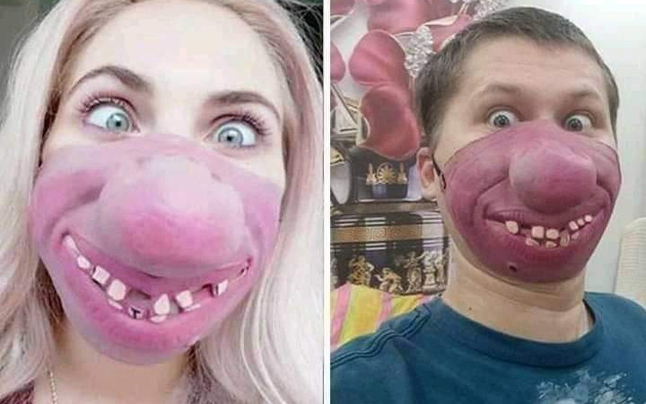 Selle näomaskiga ei jäta kedagi tõsiseks!