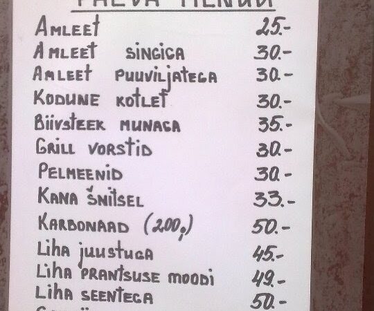 Kes lõunasöögile tuleb?