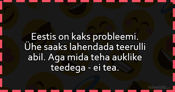 Eestis on kaks probleemi