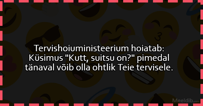 Tervishoiuministeerium hoiatab