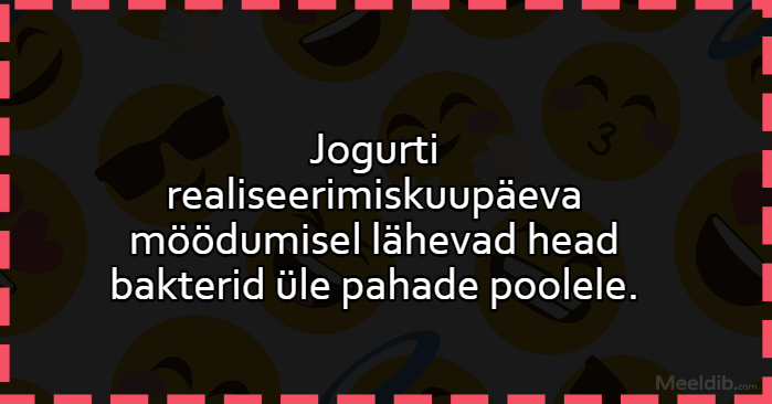 Jogurti realiseerimiskuupäeva möödumisel
