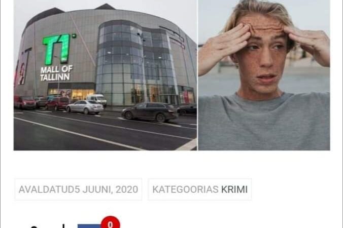 T1 Kaubanduskeskuses nähti inimest