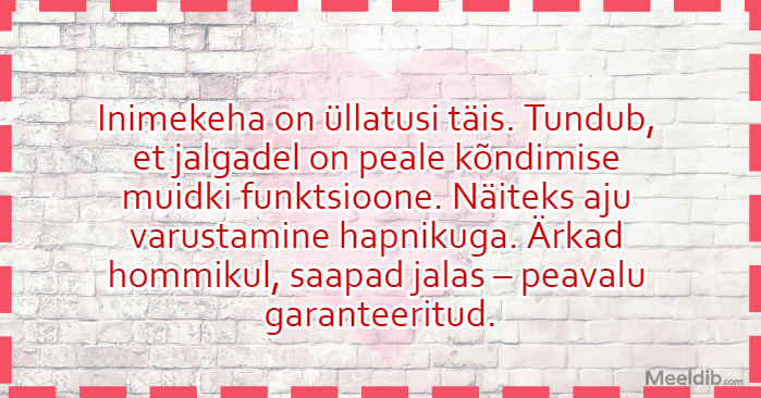 Inimekeha on üllatusi täis