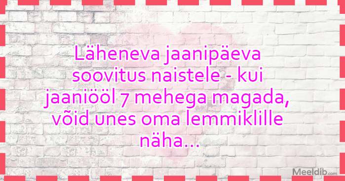 Läheneva jaanipäeva soovitus naistele