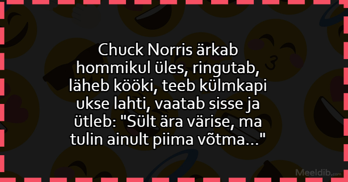 Chuck Norris ärkab hommikul