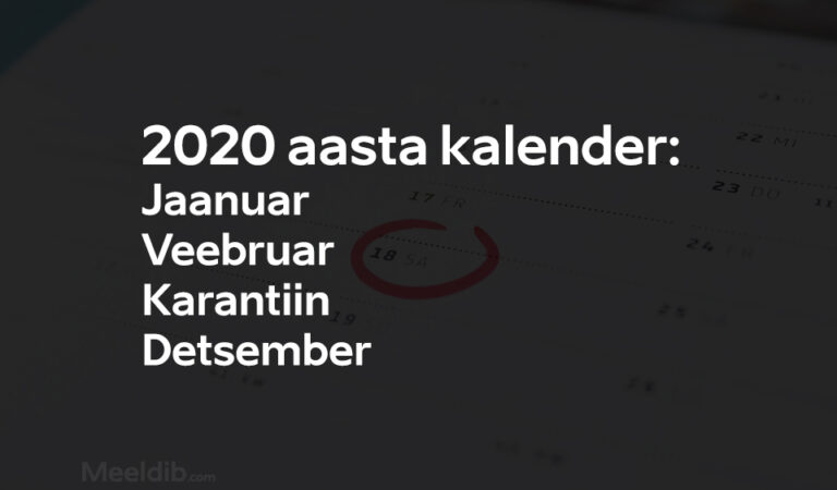 2020 aasta kalender