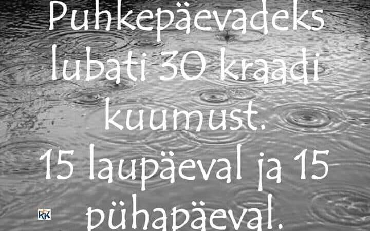 Puhkepäevadeks
