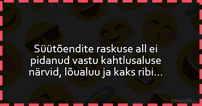 Süütõendite raskuse all