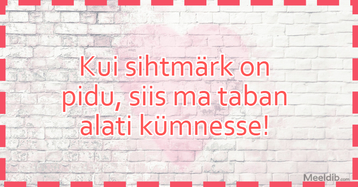 Kui sihtmärk on pidu