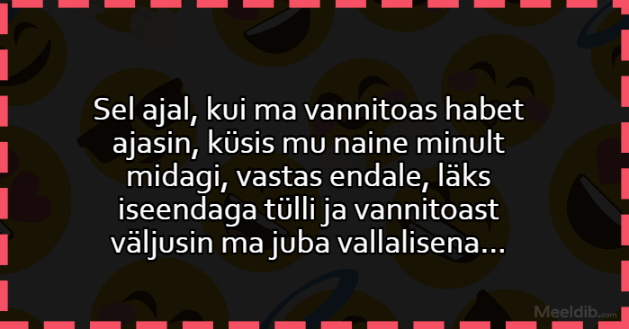 Sel ajal, kui ma vannitoas habet ajasin