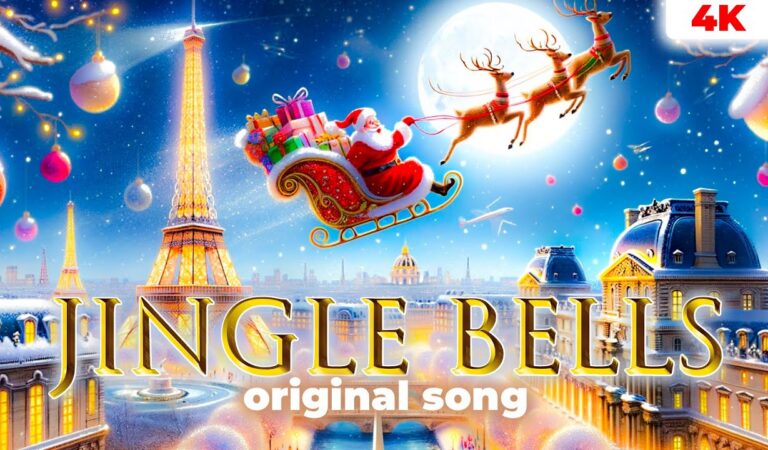 Jingle Bells Original Song [4K] [ Lyrics Christmas Song ]